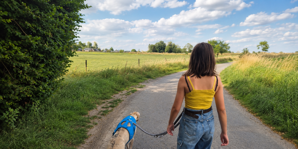 Werkwijze tiener met therapiehond